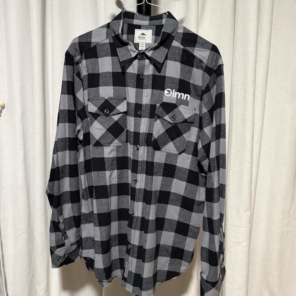 Roots Other - Roots73 Black/grey Flannel Men's XL With OLM Embrodiery